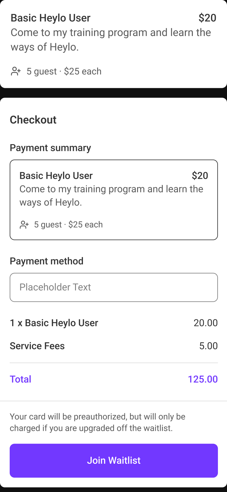 Heylo's old sub pages before the revamp and redesign