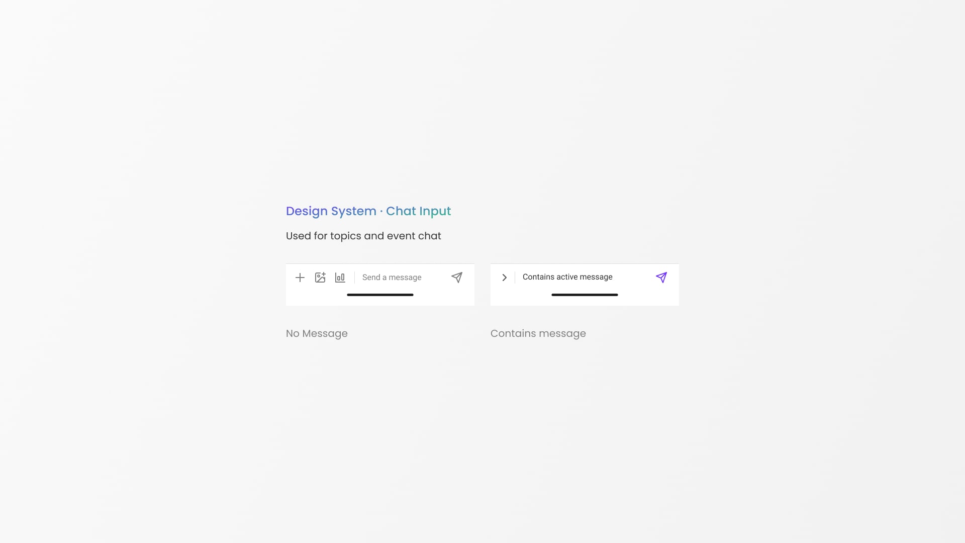 Heylo chat input redesign to work with newly added features such as polls.