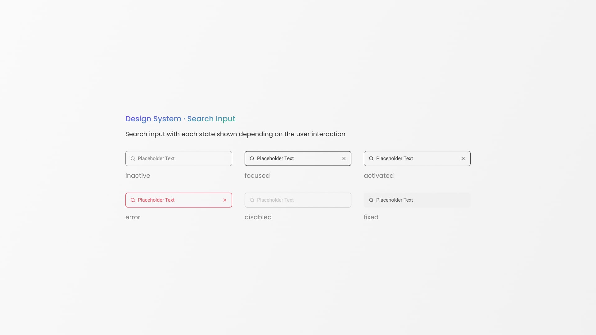 Heylo search input redesigned to improve the visual communication and interaction behavior for a better user experience.