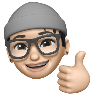 Animoji of Raymond Shen in a beanie with glasses
